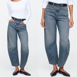 High Rise Barrel Jeans